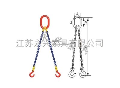 进出口双腿链条索具